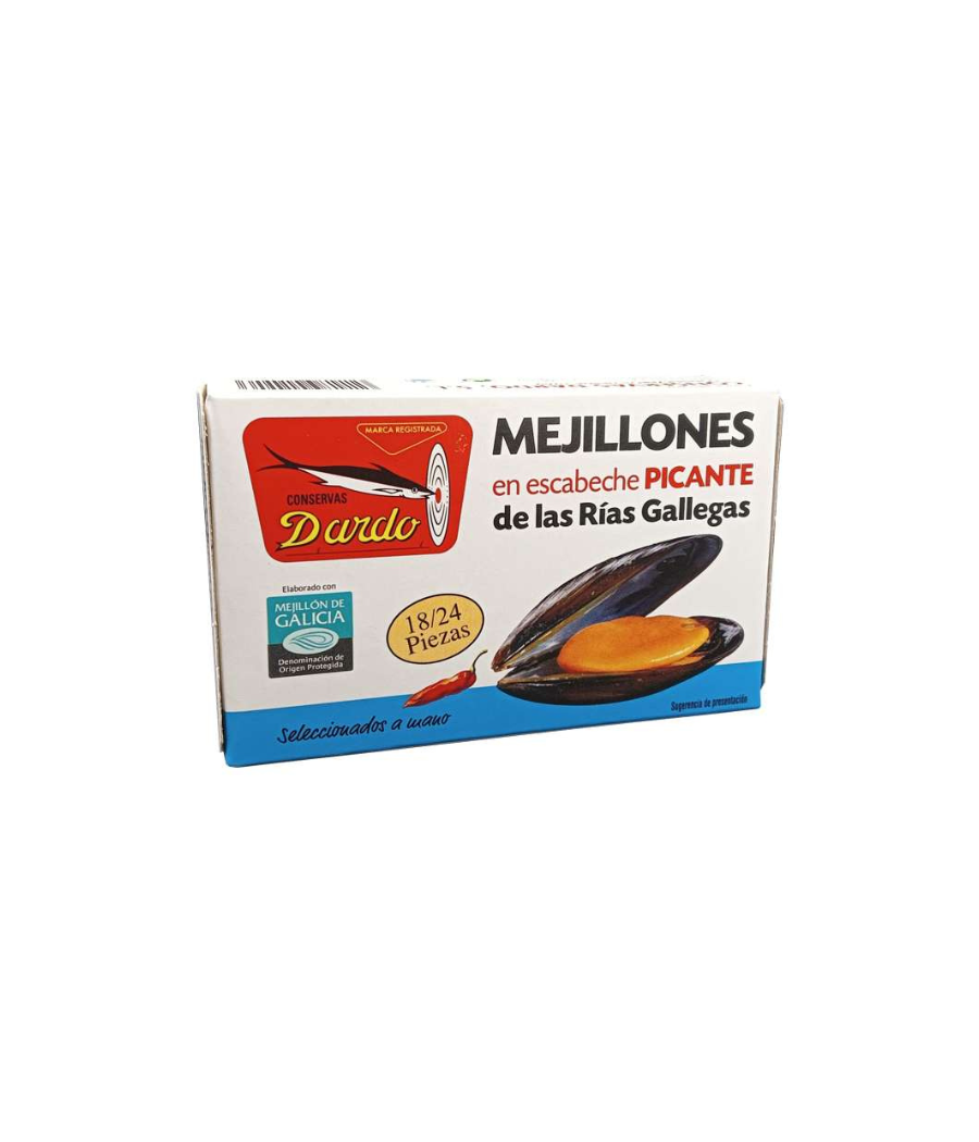 Mussels in escabeche Dardo 8/12 (Galician Rias) Mussels in escabeche Dardo 8/12 (Galician Rias)