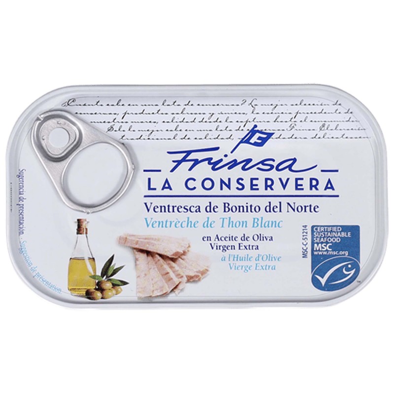 “Ventresca” albacore tuna in olive oil 111 gr. frinsa