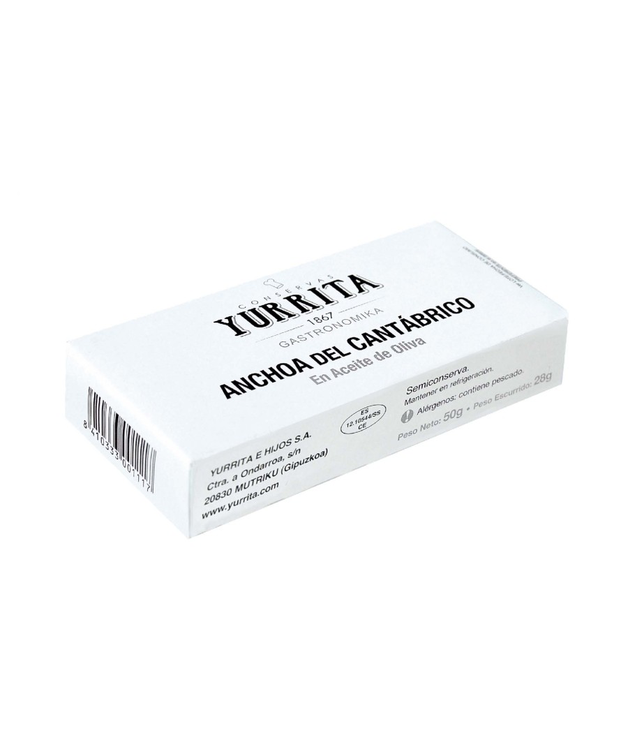 Cantabrian Anchovies in olive oil Yurrita 50g Cantabrian Anchovies in olive oil Yurrita 50g