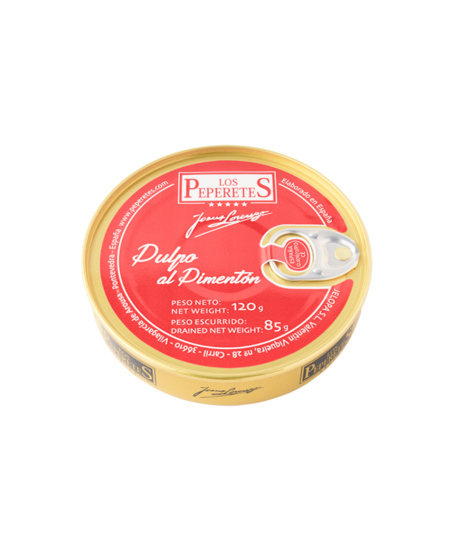 Tintenfisch mit Paprika, Los Peperetes 120g (Rías Gallegas) Tintenfisch mit Paprika, Los Peperetes 120g (Rías Gallegas)