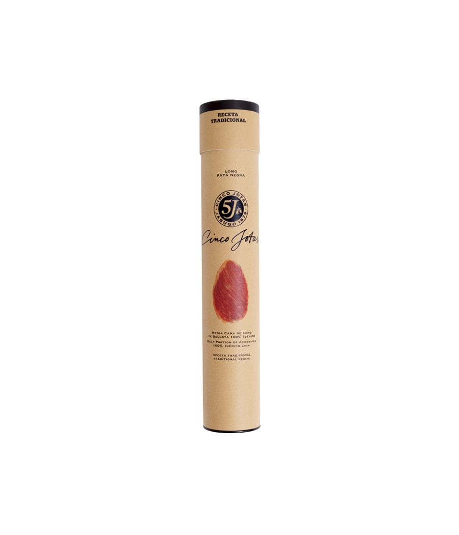 Lonza di maiale 100% Ibérico de Bellota semicircolare Cinco Jotas (5j) di Jabugo