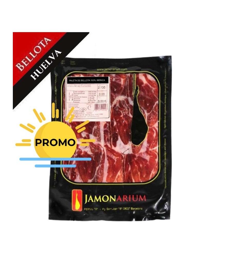 Bellota Ibérico Shoulder (Jabugo, Huelva), 100% Iberian Breed - Pata Negra sliced 100g