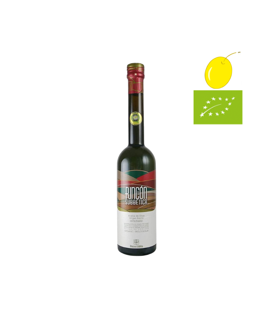 Rincón de la Subbética Hojiblanca biologico 250ml, Olio Extravergine di Oliva Biologico, D.O. Priego de Córdoba Rincón de la Subbética Hojiblanca biologico 250ml, Olio Extravergine di Oliva Biologico, D.O. Priego de Córdoba