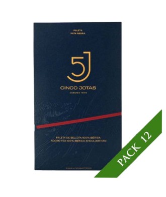 Pack x12 - Cinco Jotas (5J) Bellota 100% ibérico Jabugo Shoulder sliced 80gr
