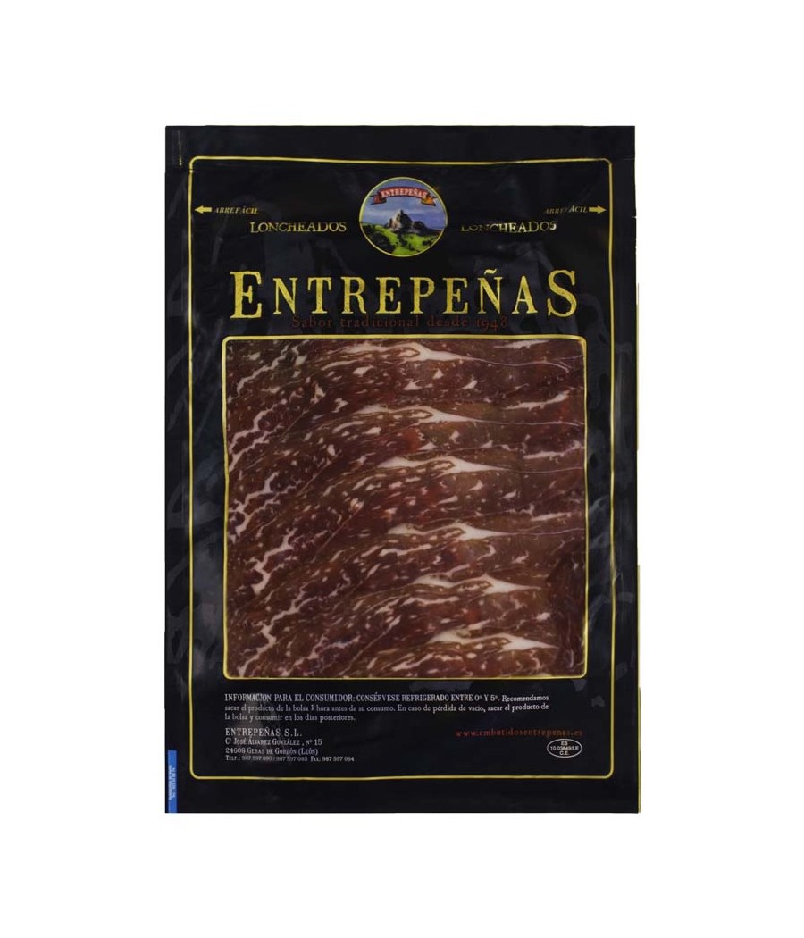 Cecina León IGP Entrepeñas 100gr (Loncheada) Cecina León IGP Entrepeñas 100gr (Loncheada)