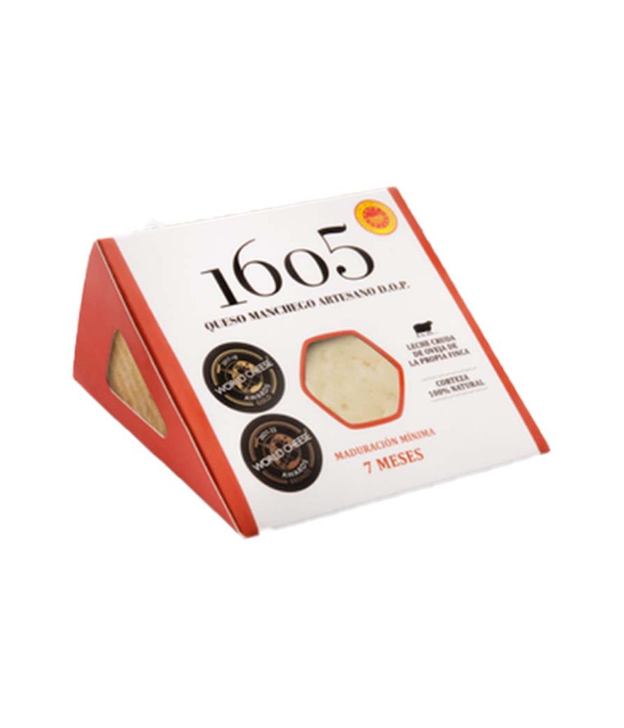 Cured Cheese Herencia 1605 Raw Sheep Milk, D.O Manchego PORTION Cured Cheese Herencia 1605 Raw Sheep Milk, D.O Manchego PORTION