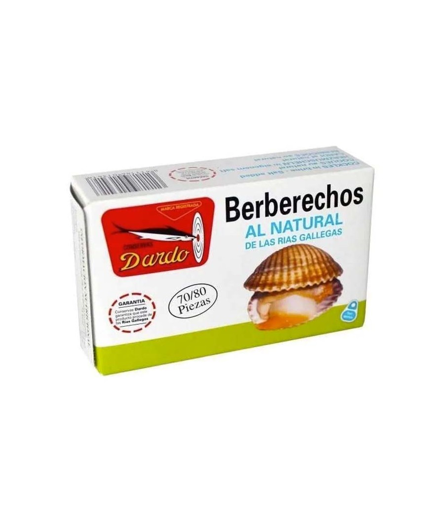 Berberechos al natural Dardo 35/45 piezas (Rias Gallegas)