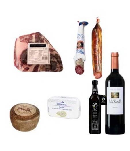 Deluxe Assortment Hamper, 1/2 100% Bellota shoulder