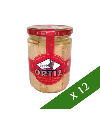 BOX x 12: White Tuna Ortiz (Whole Loins) 400g