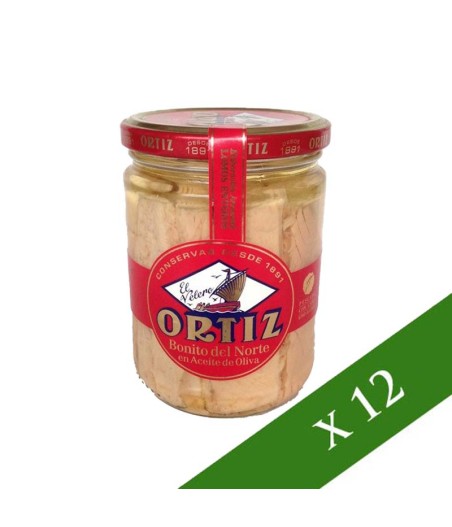 BOX x 12: Tonno bianco Ortiz (filetti interi) 400g