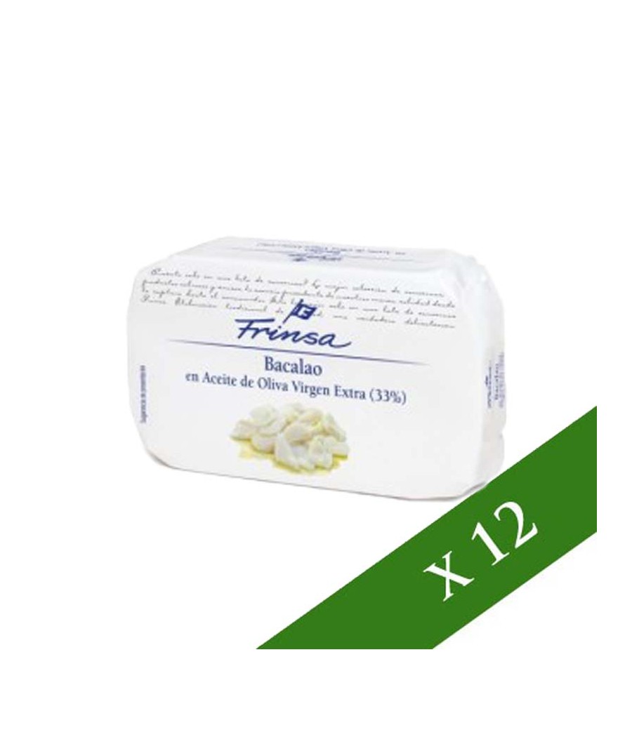 BOX x 12: Merluzzo in olio extra vergine di oliva, 120g Frinsa