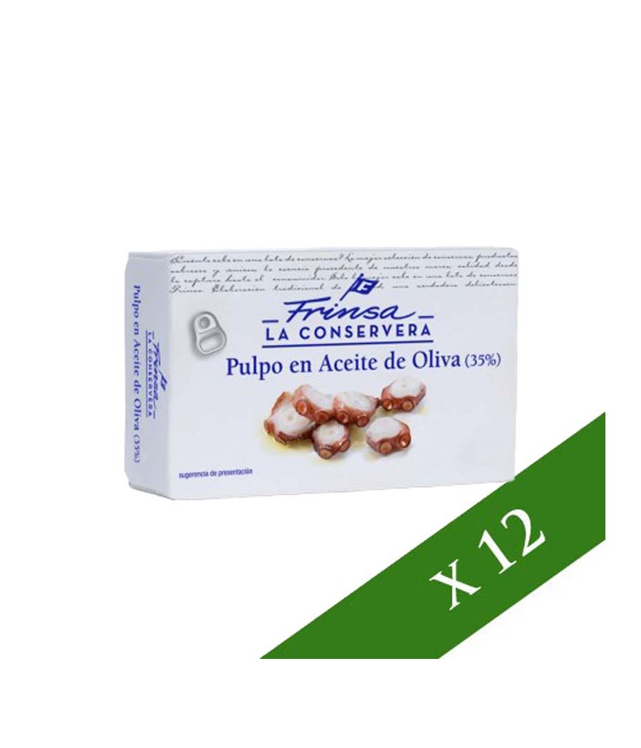 BOX x 12: Polpo in olio d'oliva Frinsa 111g