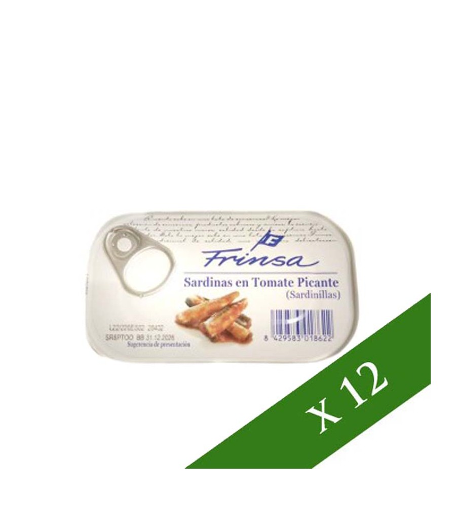 BOX x 12: Sarde in pomodoro piccante Frinsa 88g