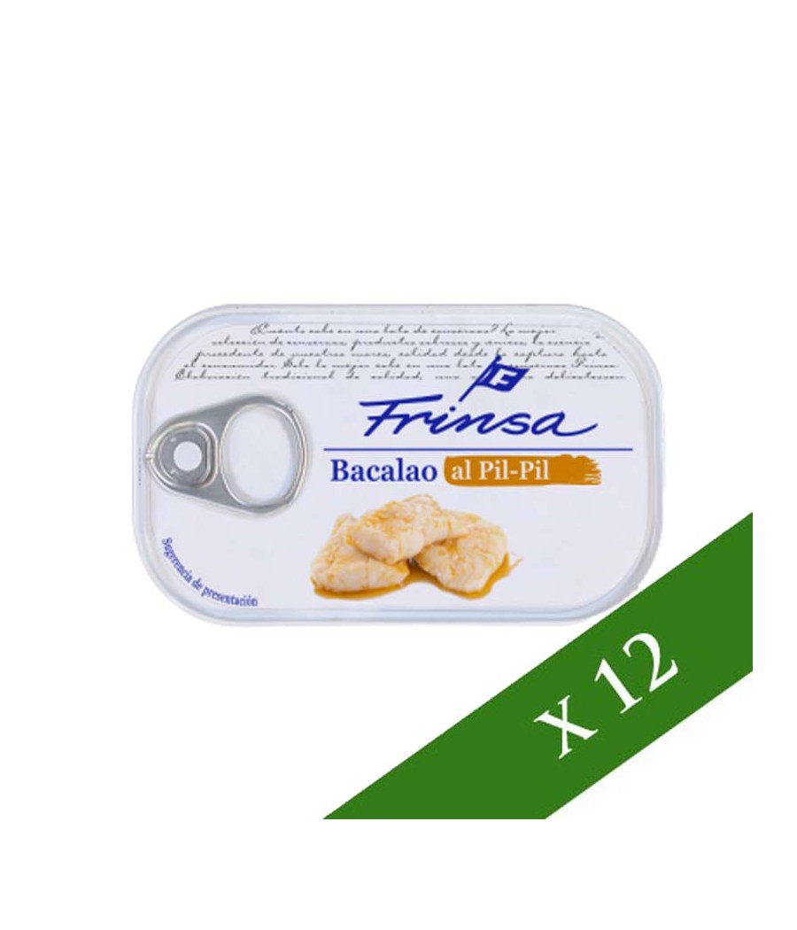 BOX x 12: Merluzzo in salsa pil 120 g Frinsa