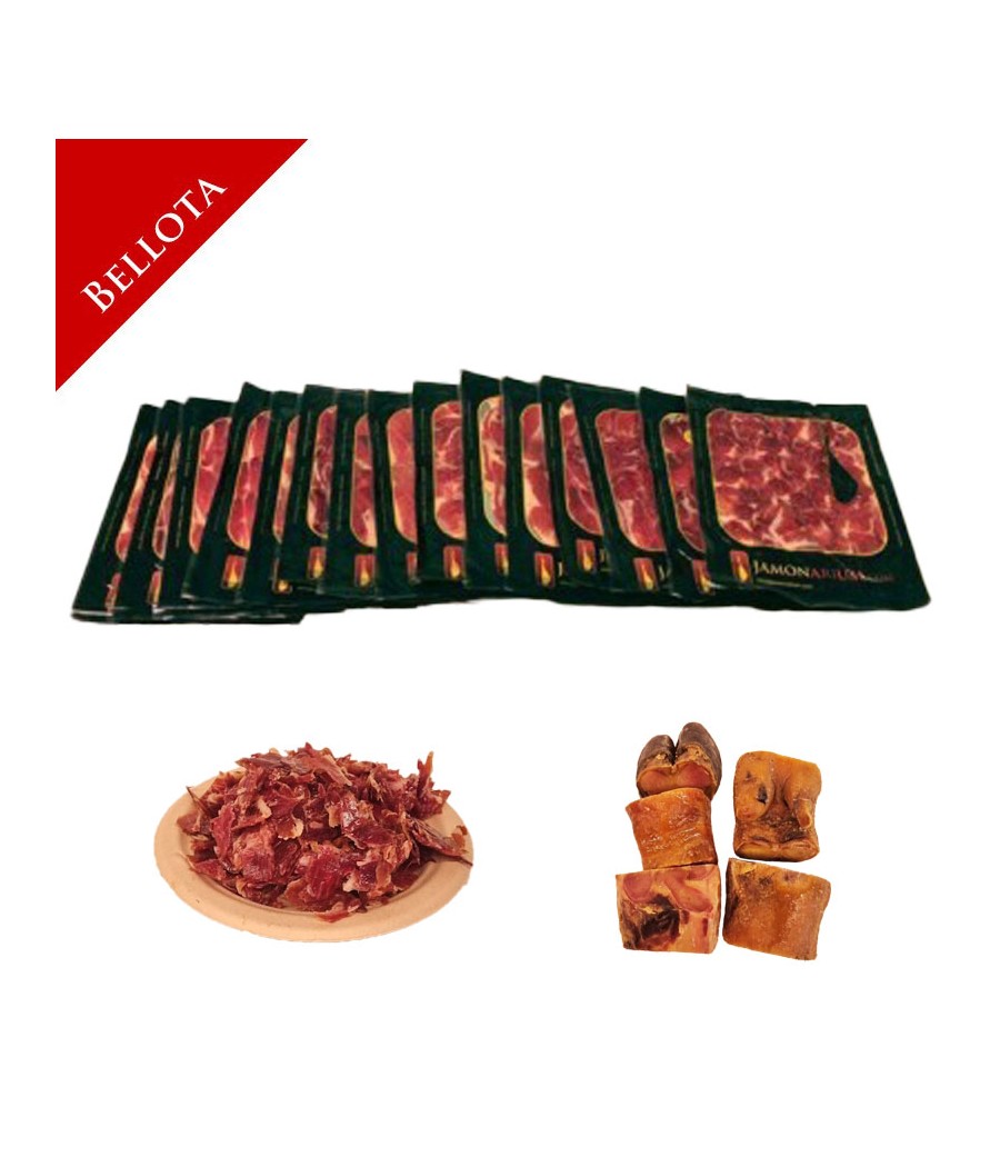 Spalla di Bellota Ibérica, 50% Gara Iberica - INTERA tagliata