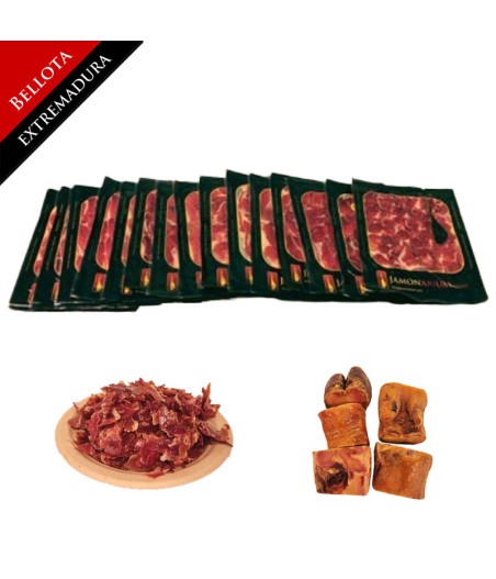 Bellota 100% pure Iberian Shoulder (Extremadura) - Pata Negra WHOLE sliced