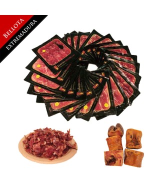 Bellota 100% pure Iberian Ham (Extremadura) - Pata Negra WHOLE sliced