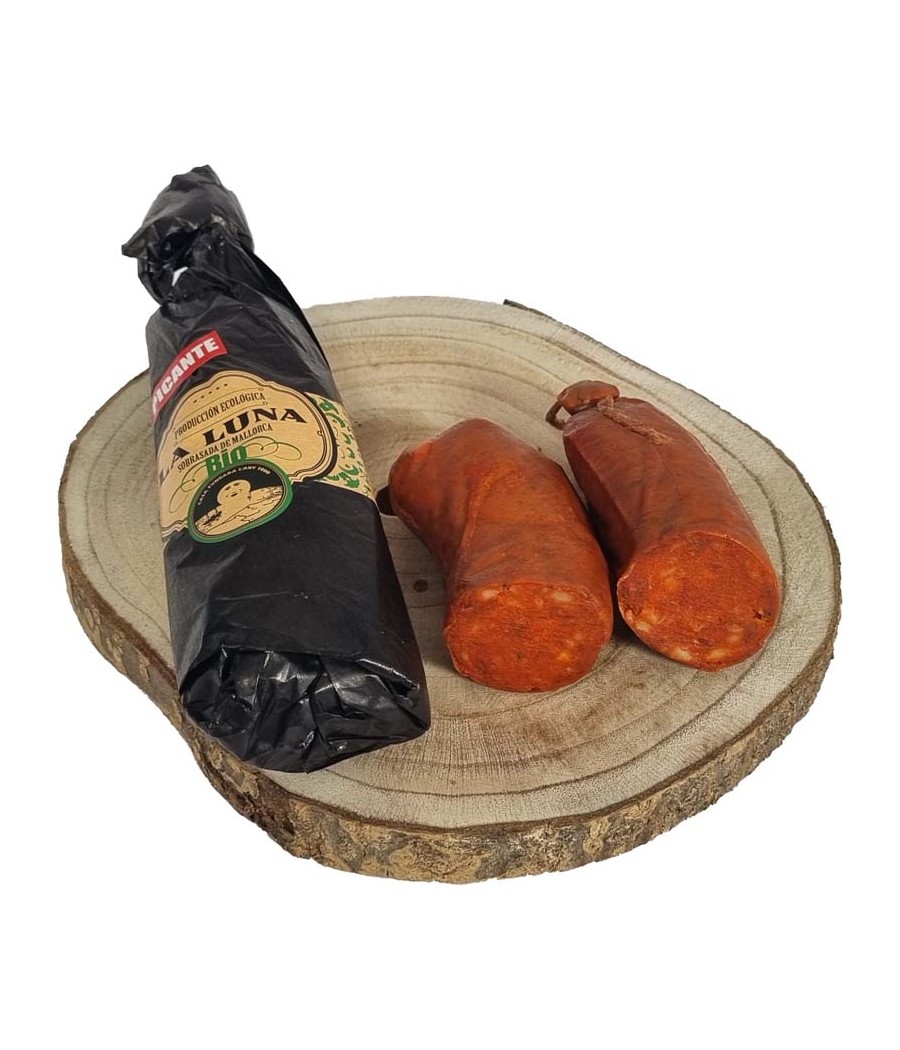 Sobrassada organic La Luna, IGP Sobrasada de Mallorca "black spicy" Sobrassada organic La Luna, IGP Sobrasada de Mallorca "black spicy"