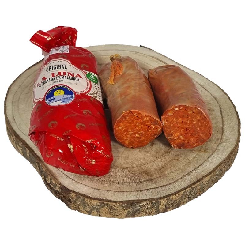Sobrasada (saucisson originaire de Majorque) Supérieur La Luna, IGP Sobrasada de Mallorca &quot;rouge&quot;