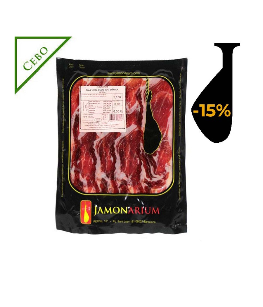 Spalla di Cebo Iberica, 50% Gara Ibérica afetatto 100g