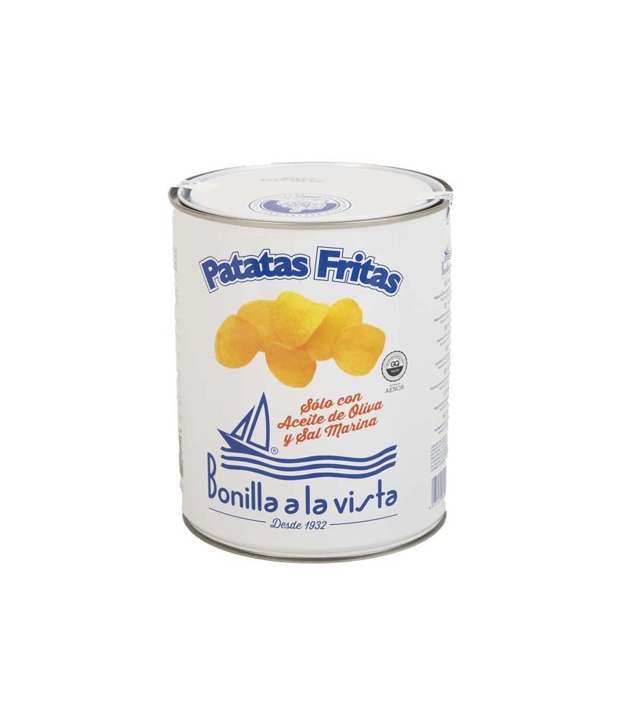 Patatas Fritas Bonilla A La Vista Lata 275g. Patatas Fritas Bonilla A La Vista Lata 275g.