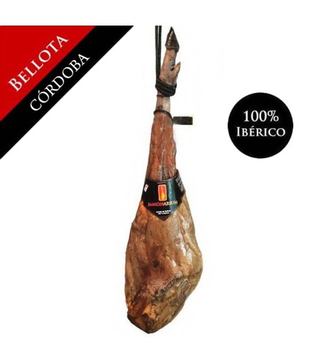 Ibérico Bellota ham (Los Pedroches, Córdoba), 100% Iberian breed - Pata negra