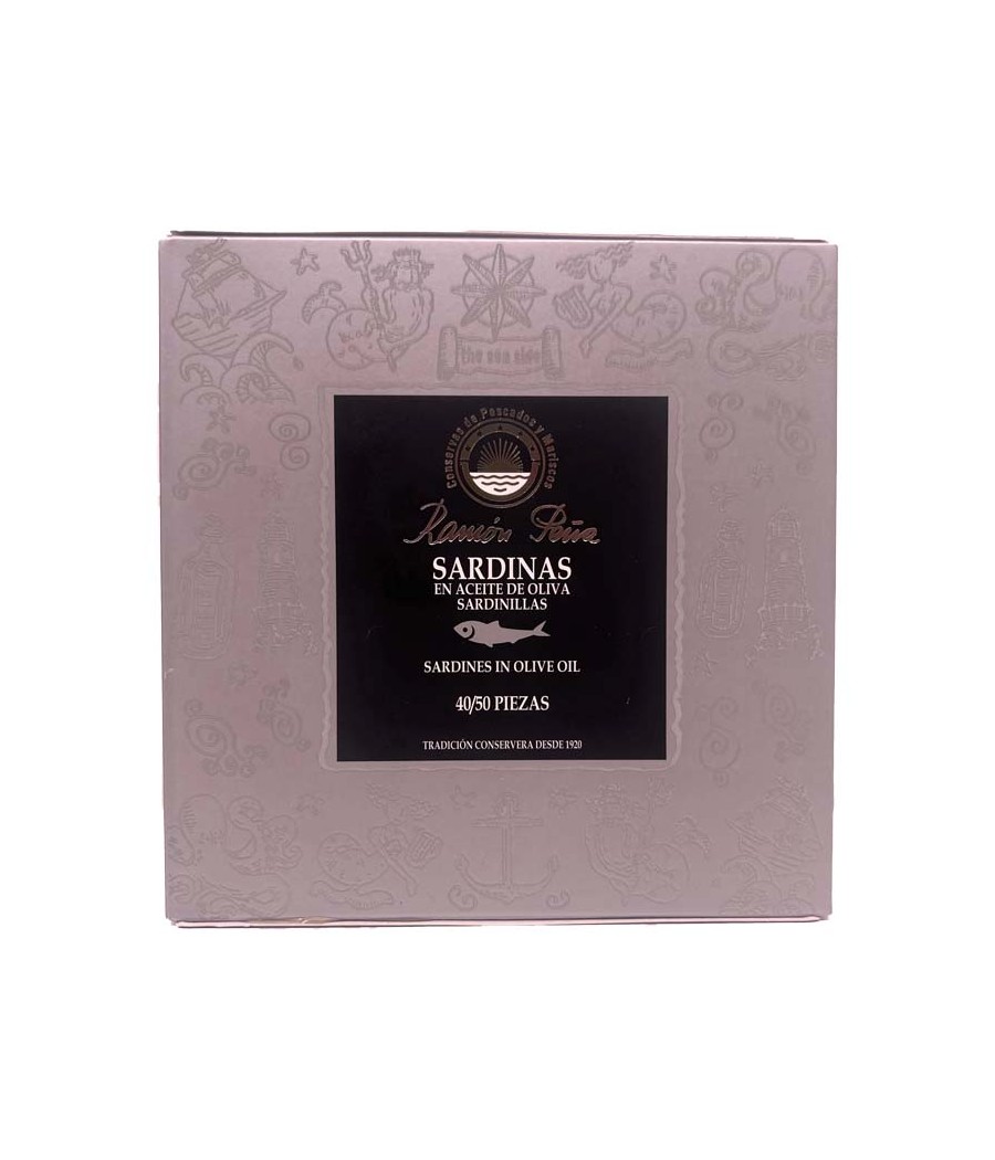 Piccole sardine in olio di oliva Ramón Peña 40/50 Unità