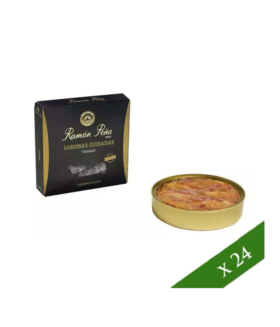 CAJA x12 - Xouba de las Rias Gallegas, Sardinas fritas guisadas Ramón Peña "Etiqueta negra"