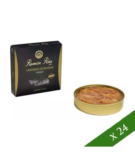 CAJA x24 - Xouba de las Rias Gallegas, Sardinas fritas guisadas Ramón Peña "Etiqueta negra"