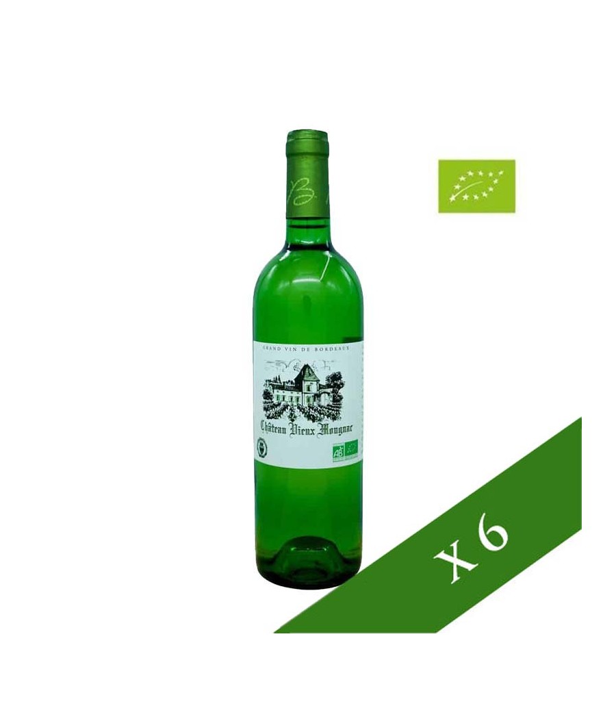 BOÎTE x6 - Vin blanc ECO Château Vieux Mougnac 2019 AOC Bordeaux Sec
