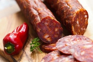 Apparence origine chorizo iberico leon épicé