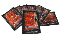 presentation products ham shoulder serrrano iberico sliced