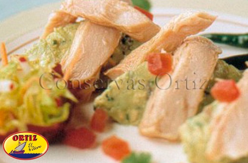 guacamole weißen Thunfisch Bauchfilets ortiz