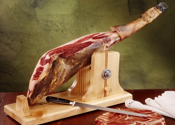 Soporte Jamonero para Cortar Pata y Paleta de Jamon Serrano e Iberico  jamonero