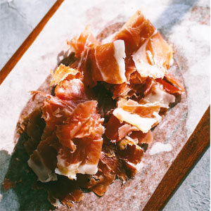 Nutzen Sie Jamon Iberico-Späne