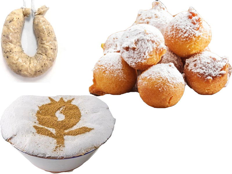 typical carnival dishes salty sweets