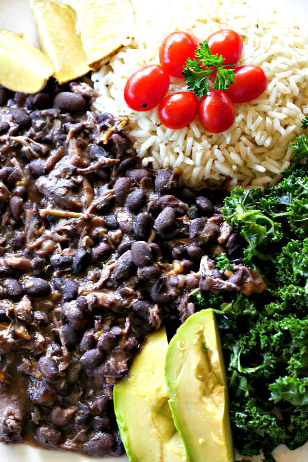 black beans chorizo stew meat