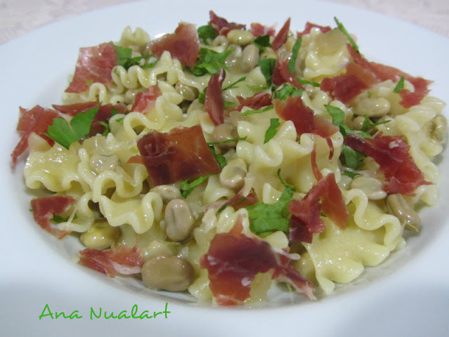 recipe mafaldas beans Iberian ham